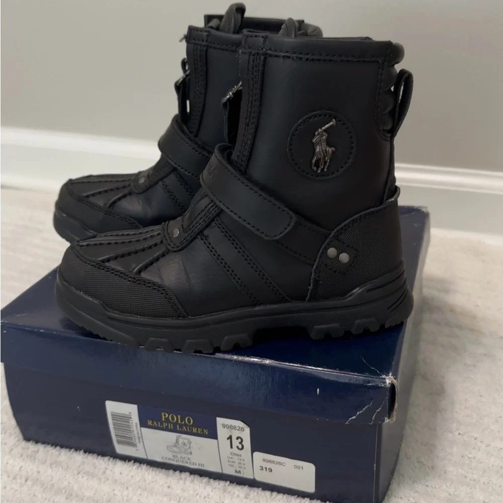 NWOT POLO RALPH LAUREN BLACK KIDS CONQUERED HI
